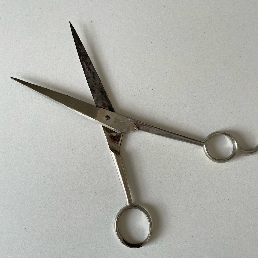 Vintage Barber Scissors Shears Hot Drop Forged Steel Italy professional scissors